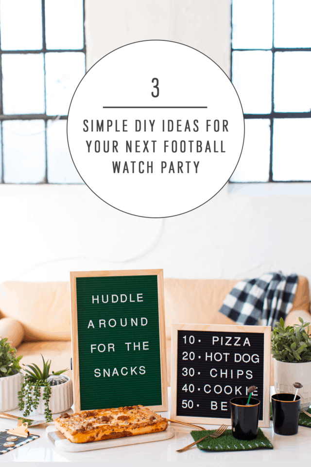 3 Simple DIY Ideas for Your Next Football Watch Party by top Houston lifestyle blogger Ashley Rose of Sugar & Cloth