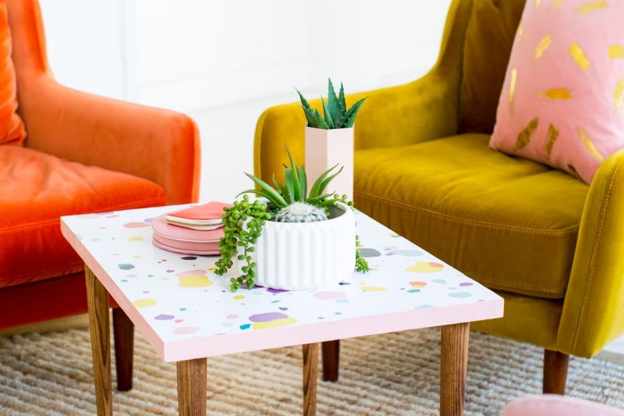 DIY Faux Terrazzo Serving Boards by top Houston lifestyle blogger Ashley Rose of Sugar and Cloth