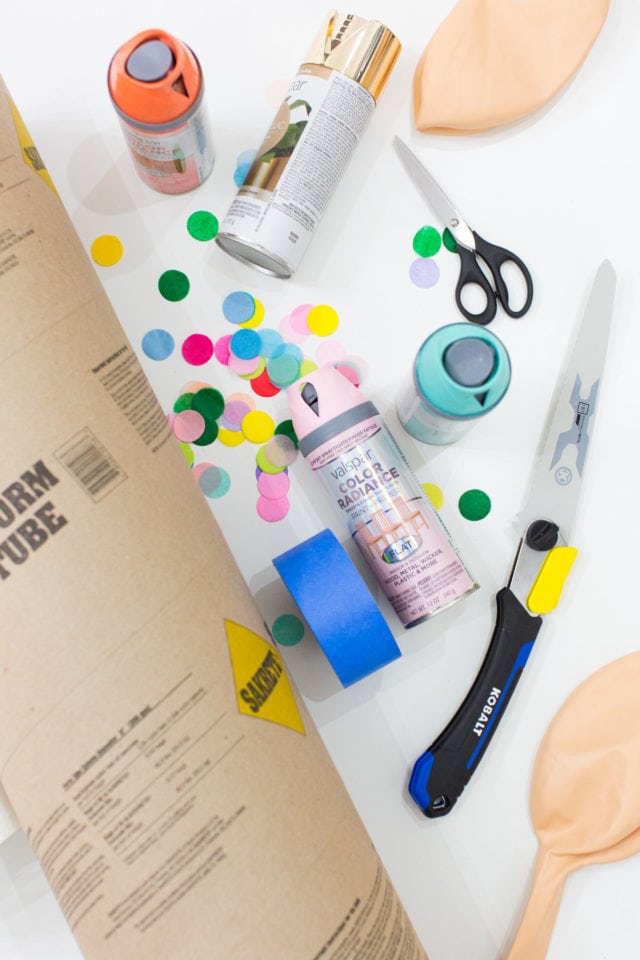 Jumbo Simple DIY Confetti Poppers by top Houston lifestyle blogger Ashley Rose of Sugar and Cloth