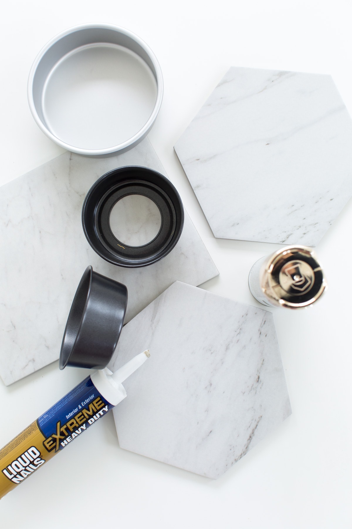 DIY Marble & Gold Serveware by top Houston lifestyle blogger Ashley Rose of Sugar and Cloth