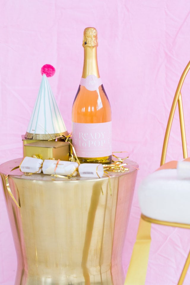 DIY Gold Leaf Photo Backdrop by top Houston Lifestyle blogger Ashley Rose of Sugar and Cloth