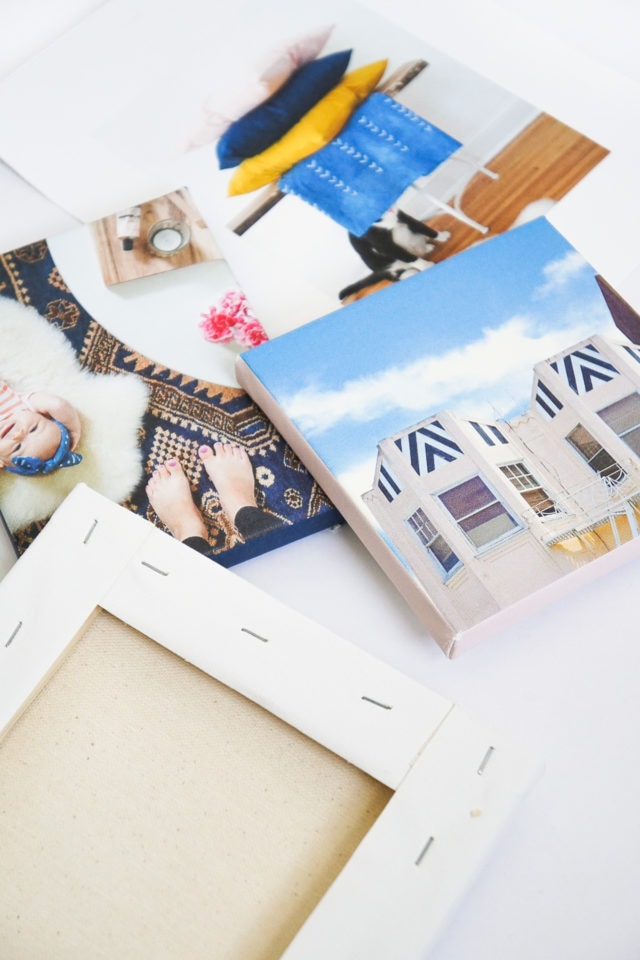 photo of canvas paper to make your own DIY canvas art print by top Houston lifestyle blogger Ashley Rose of Sugar & Cloth