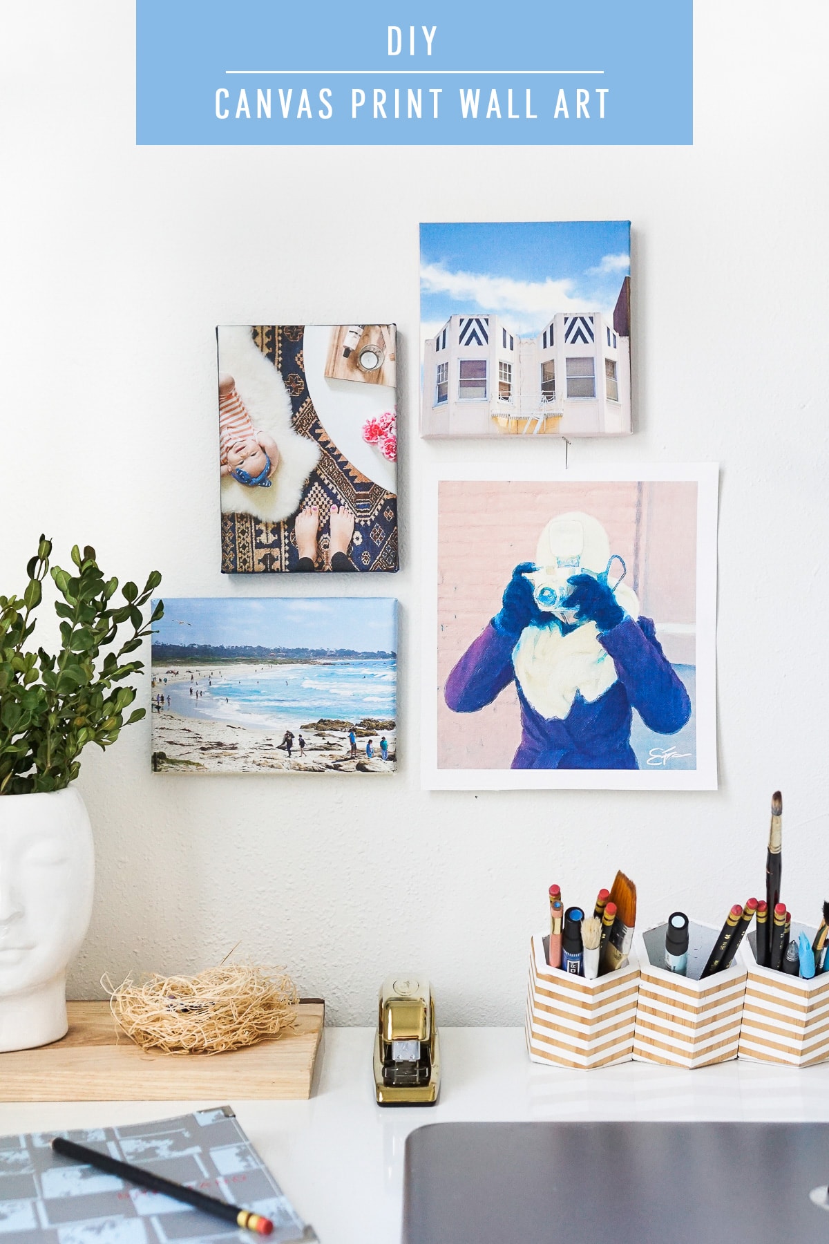 DIY Canvas Print Wall Art - Sugar & Cloth DIY Decor