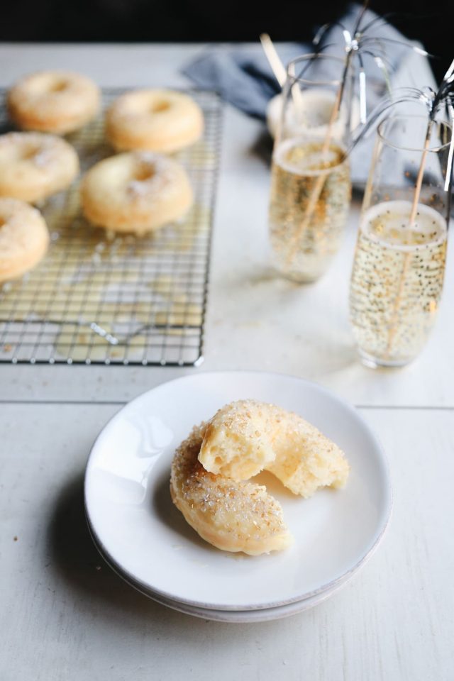 Champagne Donuts Recipe by top Houston lifestyle blogger Ashley Rose of Sugar and Cloth