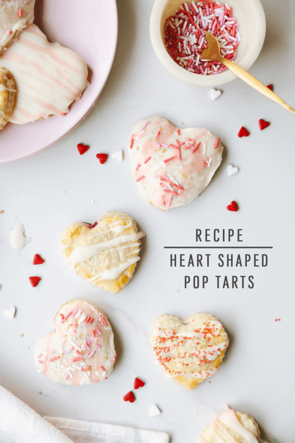 Raspberry Heart Shaped Pop Tarts Recipe — Sugar & Cloth