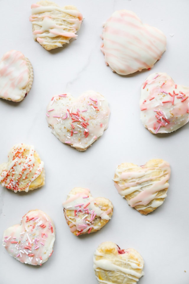 Raspberry Heart Shaped Pop Tarts Recipe by top Houston lifestyle blogger Ashley Rose of Sugar and Cloth