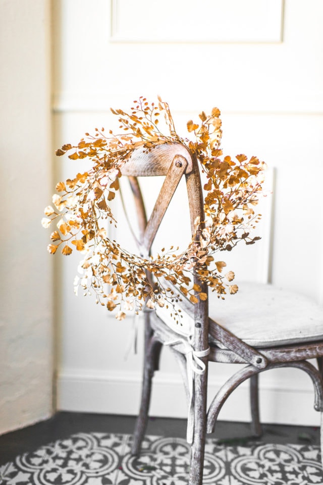 DIY Golden Wreath