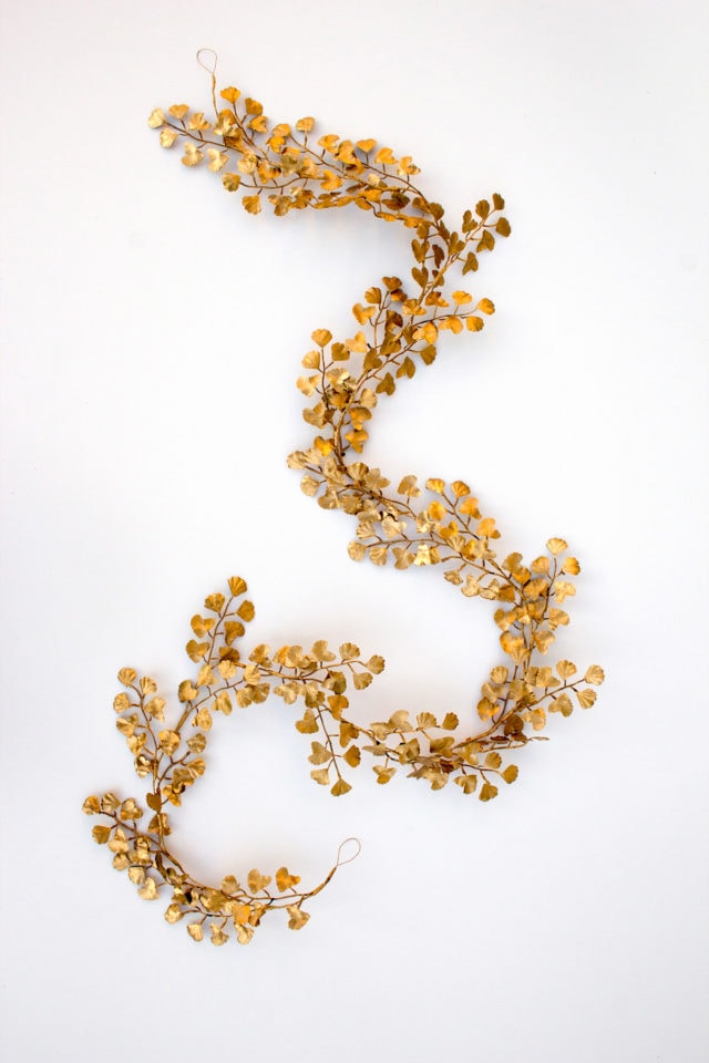 photo of the DIY Gold Garland