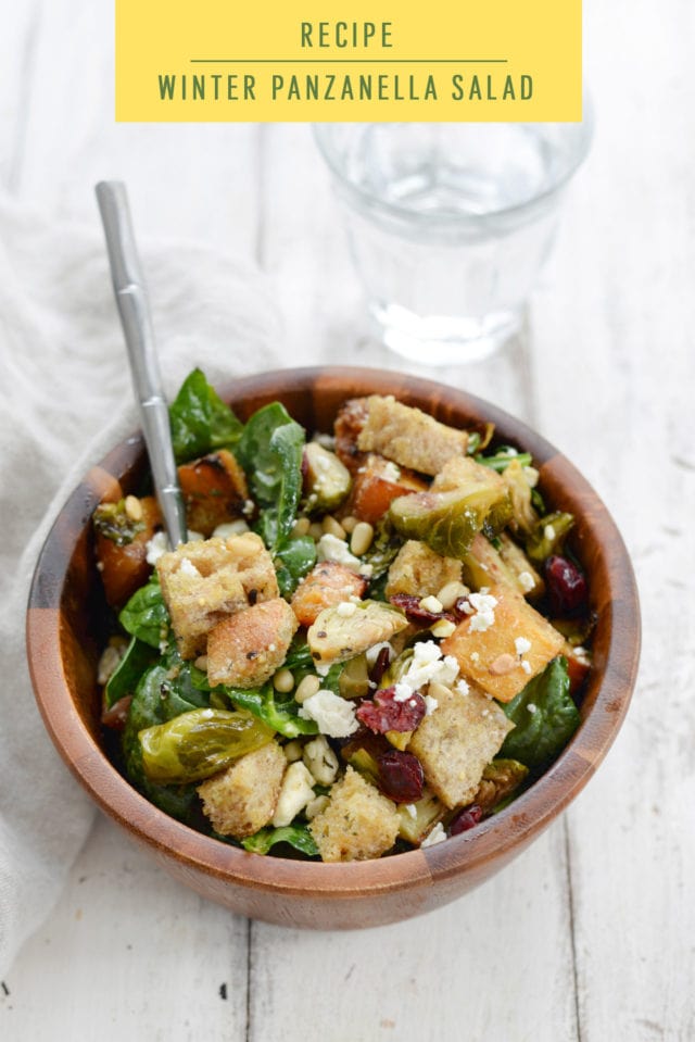 Wintery Panzanella Salad by top Houston lifestyle blogger Ashley Rose of Sugar and Cloth