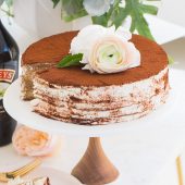 Bailey's Tiramisu Crepe Recipe by top Houston lifestyle blogger Ashley Rose of Sugar and Cloth