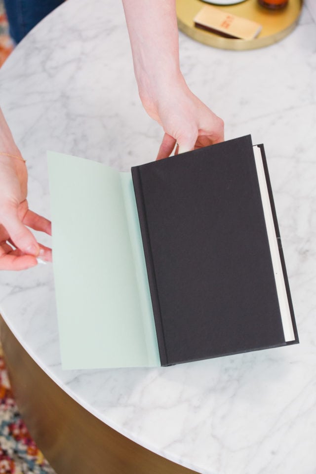 how to make a DIY cover - fake books for bookshelf