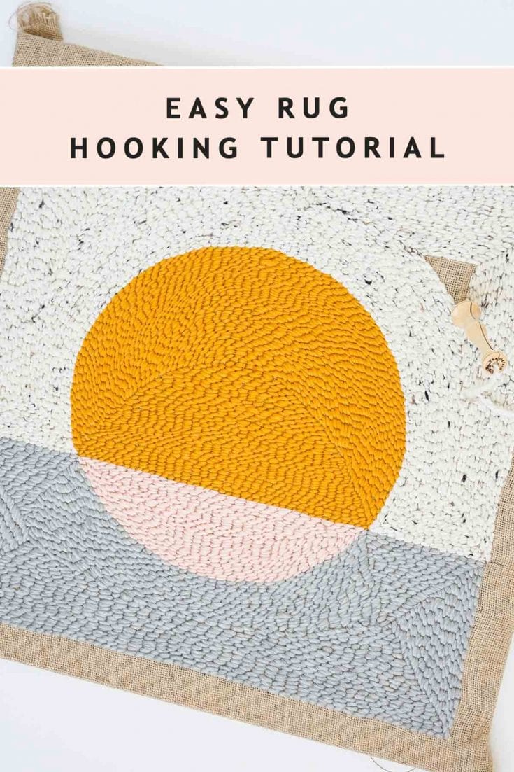 How to Make a Pillow by Rug Hooking Sugar & Cloth