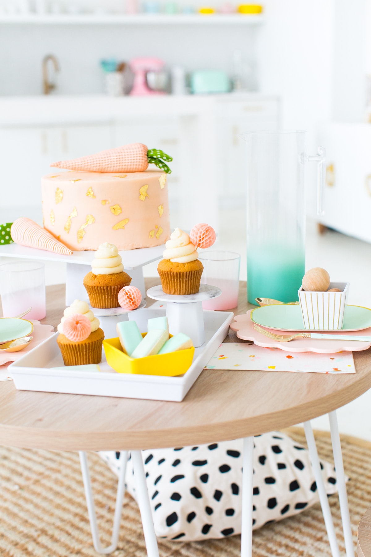 Perfectly Simple Pastel Easter Table Setting