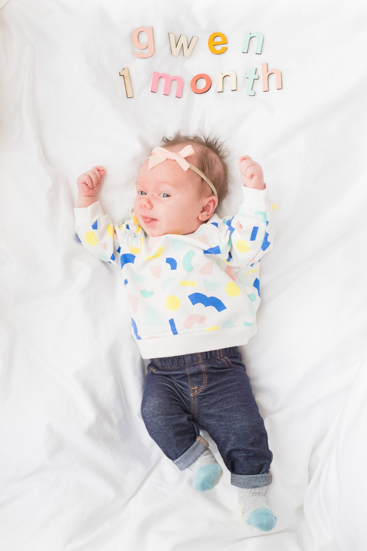 Little Sugar & Cloth: Gwen's One Month Update! by top Houston lifestyle blogger Ashley Rose of Sugar and Cloth