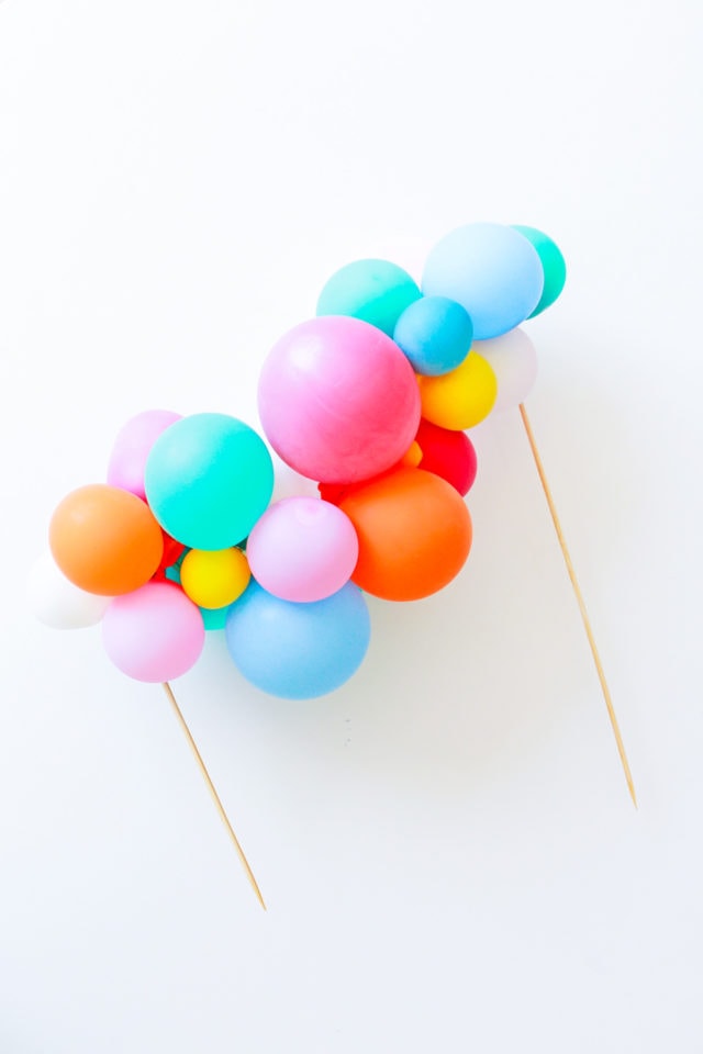 Step 7 -DIY Balloon Garland Cake Topper by top Houston lifestyle Blogger Ashley Rose of Sugar & Cloth - DIY DECOR #DIY #decor #balloon #balloongarland #party #celebrate #birthday #garland #diydecor