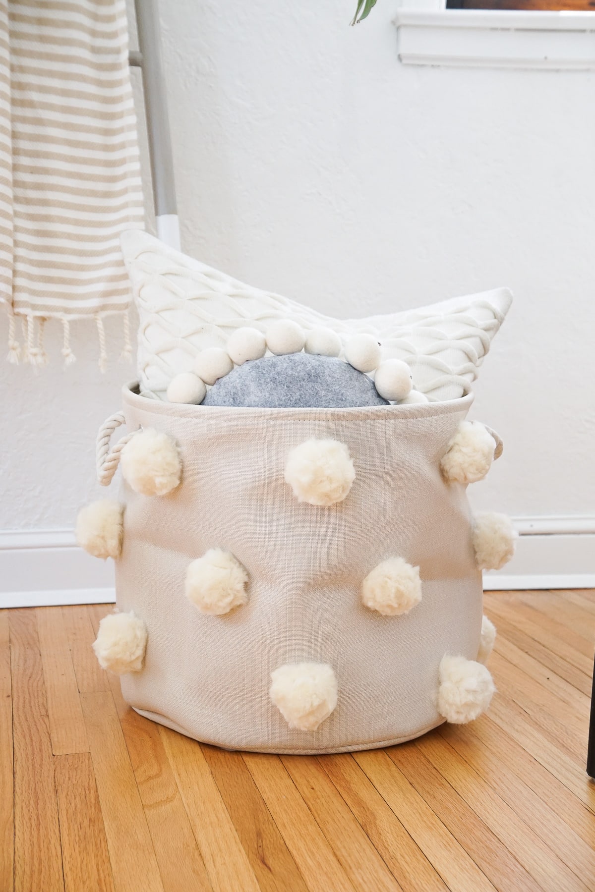 Pom Pom Basket How To Make Your Own Fluffy Pom Pom Bin