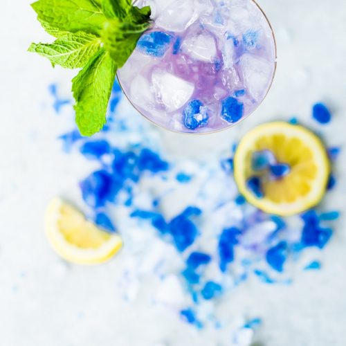 Magic Color Changing Mint Julep Recipe by top Houston lifestyle blogger Ashley Rose of Sugar & Cloth