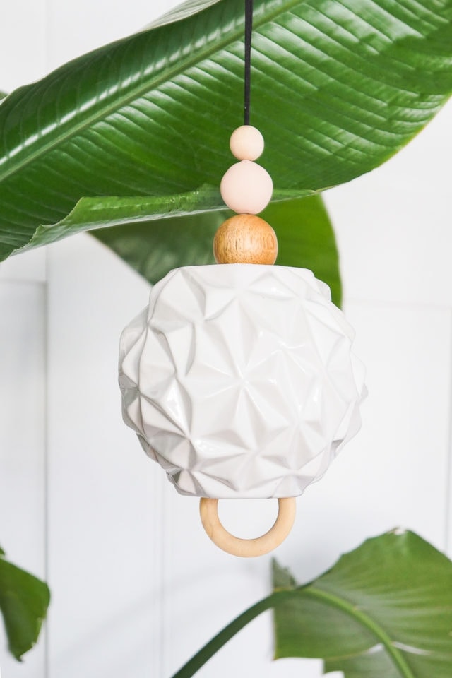 DIY sculptural wind chime by top Houston lifestyle blogger Ashley Rose of sugar and cloth