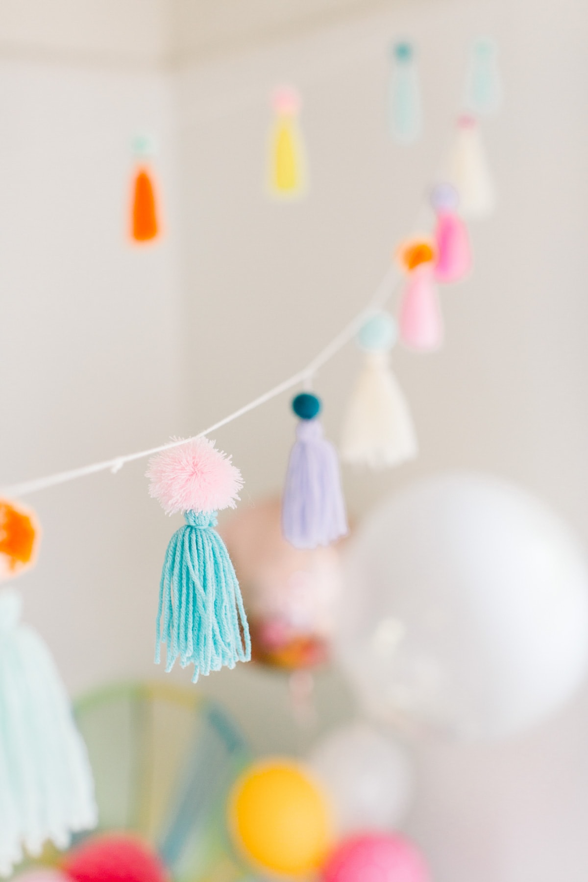 A Colorful Pom Pom Birthday Party with Shop Leo by top Houston lifestyle blogger Ashley Rose of Sugar & Cloth
