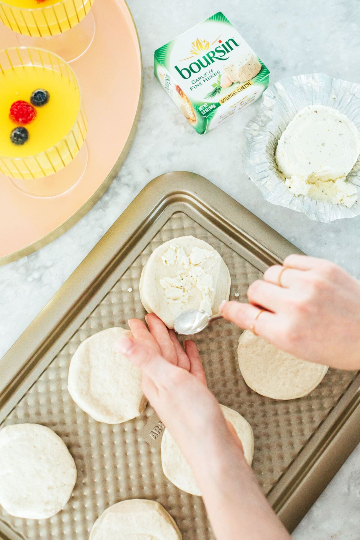 Real Entertaining: Easy Garlic & Herb Cheese Biscuits + Our Family Brunch!