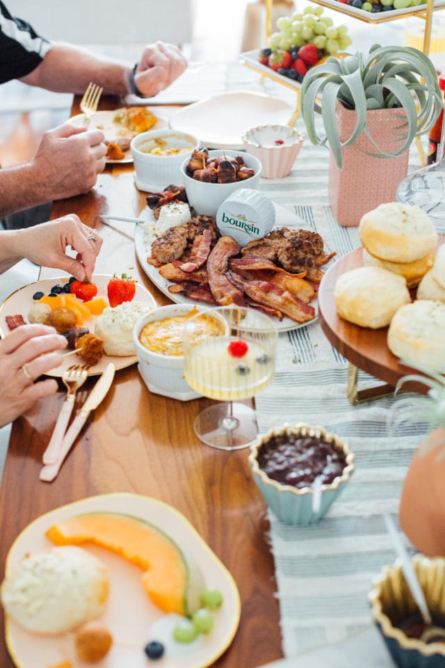 Real Entertaining: Easy Garlic & Herb Cheese Biscuits + Our Family Brunch!