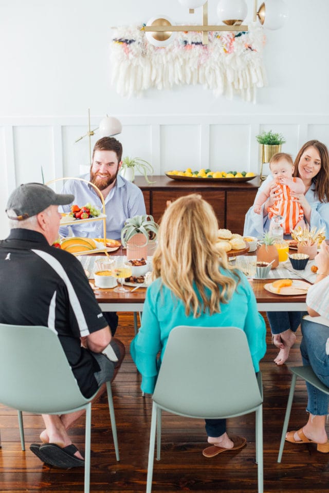 Real Entertaining: Easy Garlic & Herb Cheese Biscuits + Our Family Brunch!