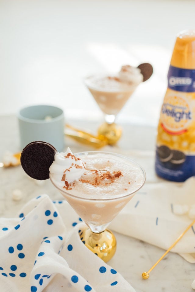 Frozen Cookies and Cream Polka Dot Martinis Recipe