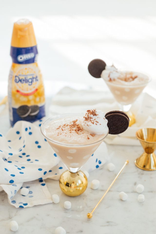 Frozen Cookies and Cream Polka Dot Martinis Recipe