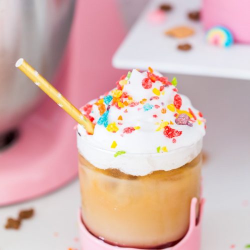 Cereal milk iced coffee by top Houston lifestyle blogger Ashley Rose of Sugar and Cloth