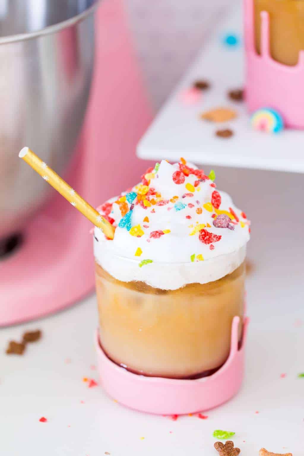 Cereal milk iced coffee by top Houston lifestyle blogger Ashley Rose of Sugar and Cloth