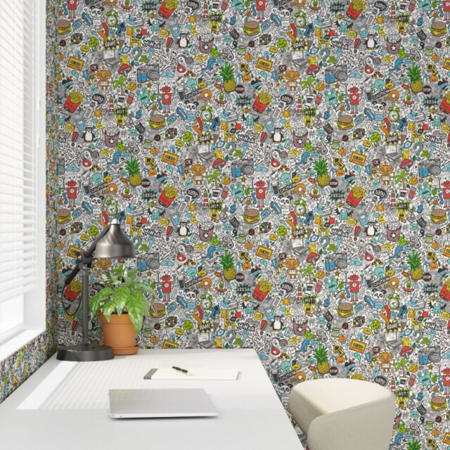 Comic Pop Art Quirky Wallpaper