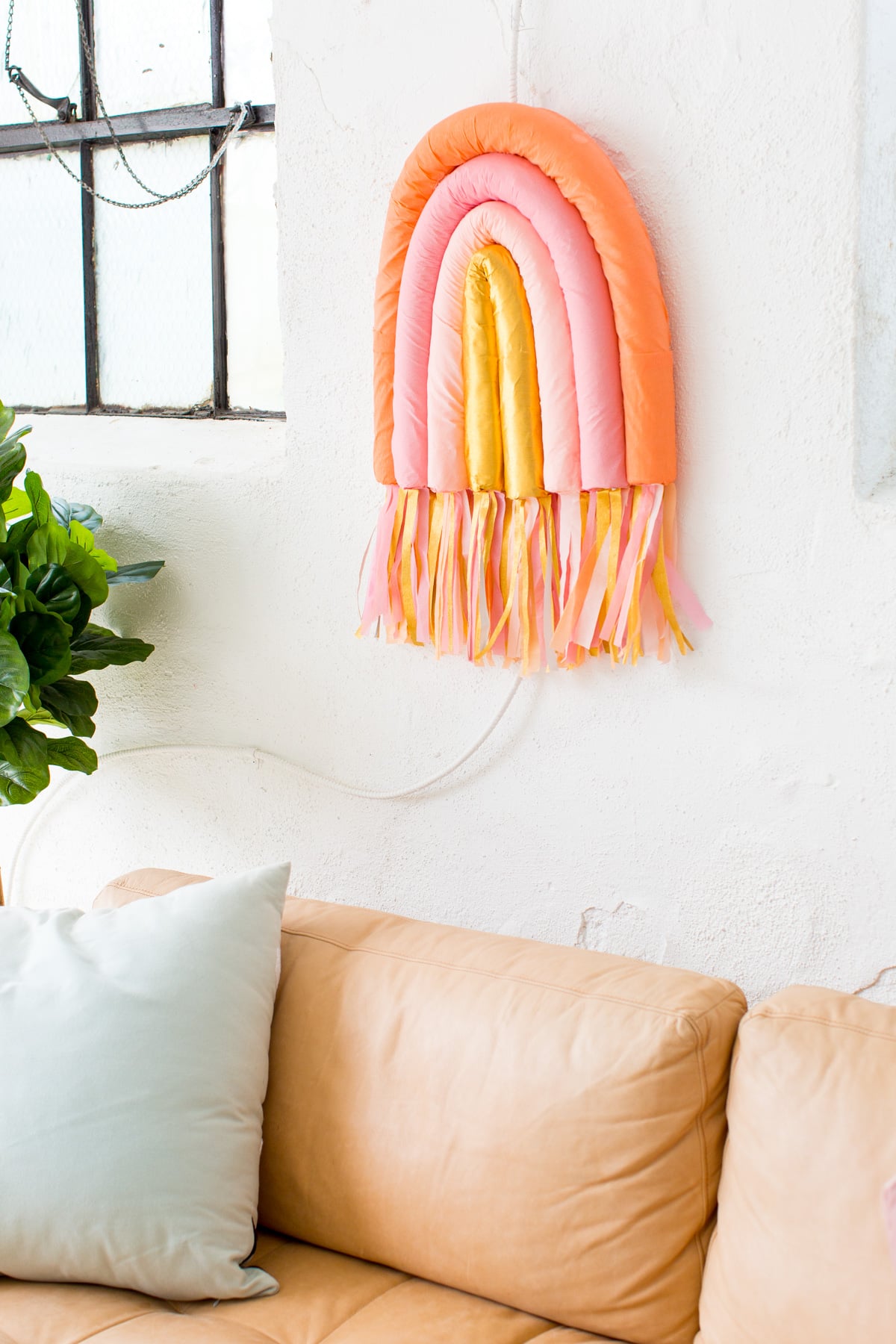 Diy Rainbow Art Wall Hanging Sugar Cloth Decor