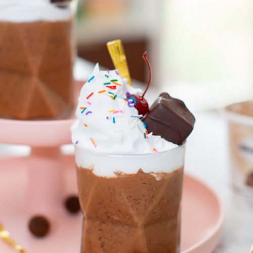 Chocolate Salted Fudge Truffle Milkless Milkshakes by top Houston lifestyle blogger Ashley Rose of Sugar & Cloth - #recipes #icecream