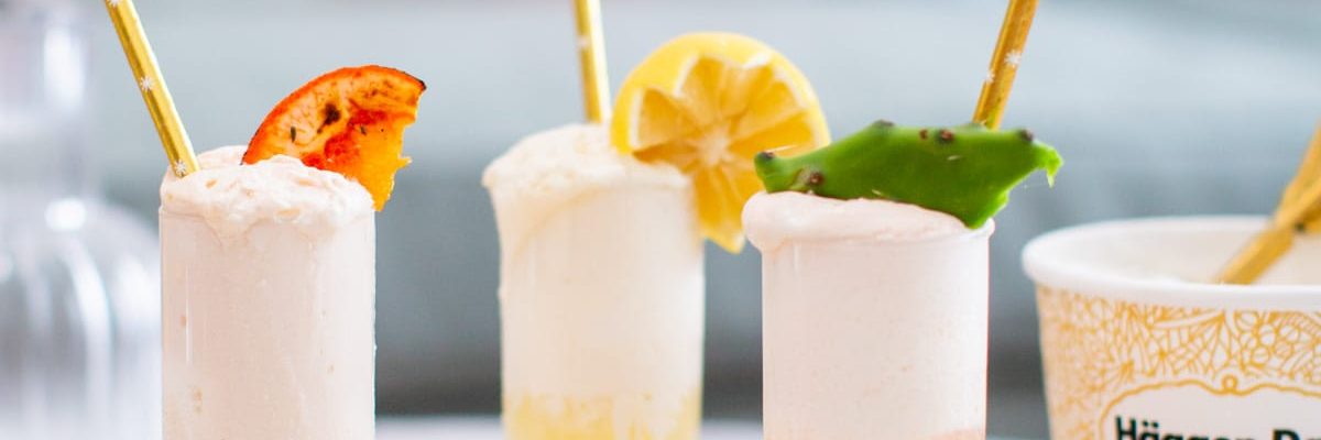 3 Sparkling Ice Cream Cocktail Recipes by top Houston lifestyle blogger Ashley Rose of Sugar & Cloth #cocktails #entertaining #recipes #icecream