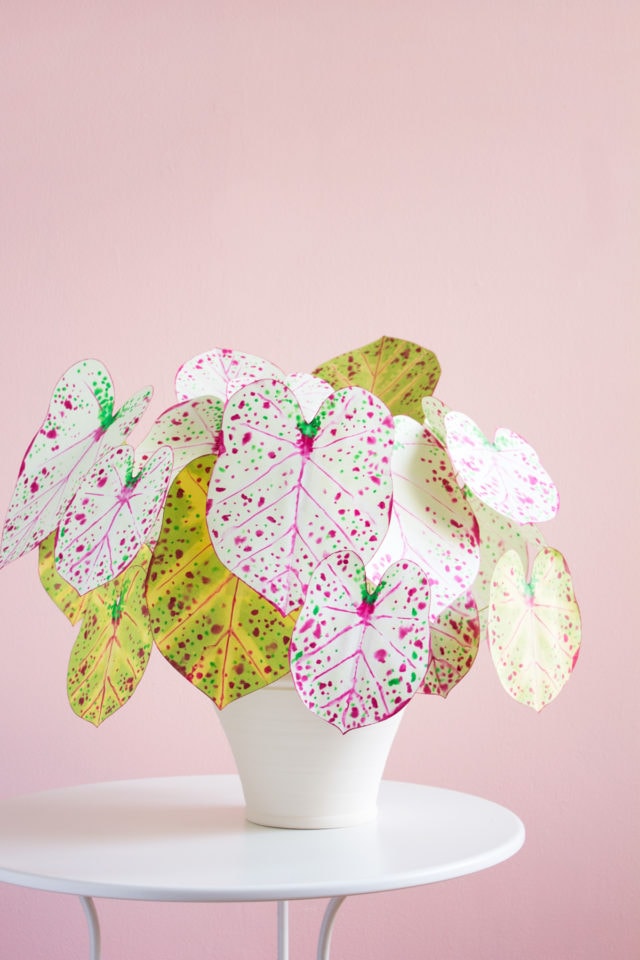 DIY Paper Caladium