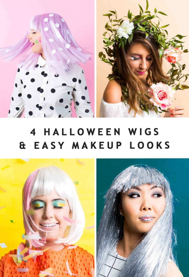 Cute Halloween Ideas - DIY Halloween Wigs & Lashes Costumes