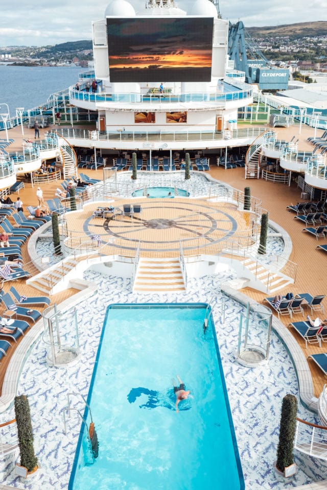 top deck pool on Princess Cruises - Photos of Our British Isles Cruise with Family! | Part 2 # travel #familytravel #cruise #decor #design #britishisles