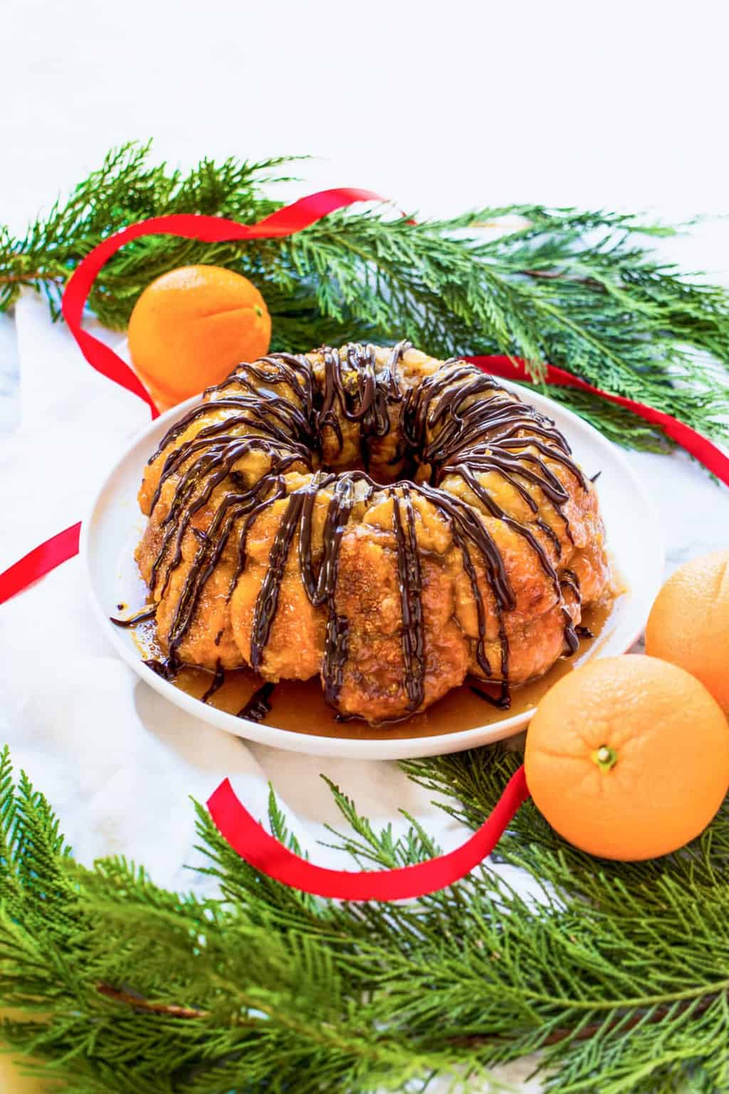 Perfect holiday recipe! an easy monkey bread recipe with chocolate and orange flavors (or whatever floats your boat!) for the holidays! by top Houston lifestyle blogger Ashley Rose of Sugar & Cloth - #recipe #easy #christmas #holidays #quickrecipes #easyrecipe #holiday #winter