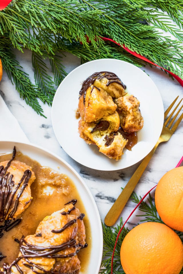 dessert is served! an easy monkey bread recipe with chocolate and orange flavors (or whatever floats your boat!) for the holidays! by top Houston lifestyle blogger Ashley Rose of Sugar & Cloth - #recipe #easy #christmas #holidays #quickrecipes #easyrecipe #holiday #winter