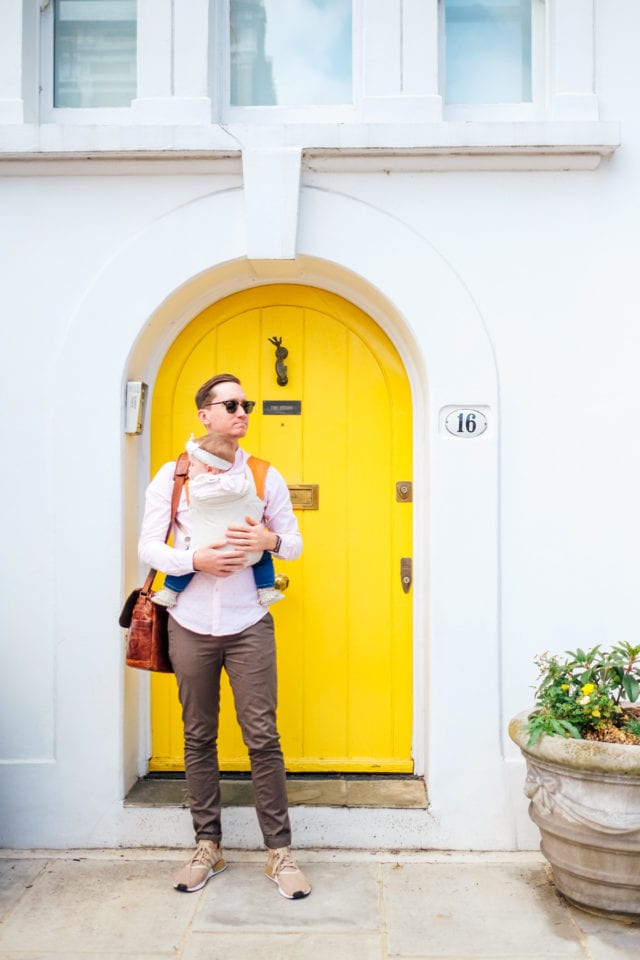 Yellow front door in Kensington, London! Photos of Our British Isles Cruise with Family! | Part 1 # travel #familytravel #cruise #decor #design #britishisles