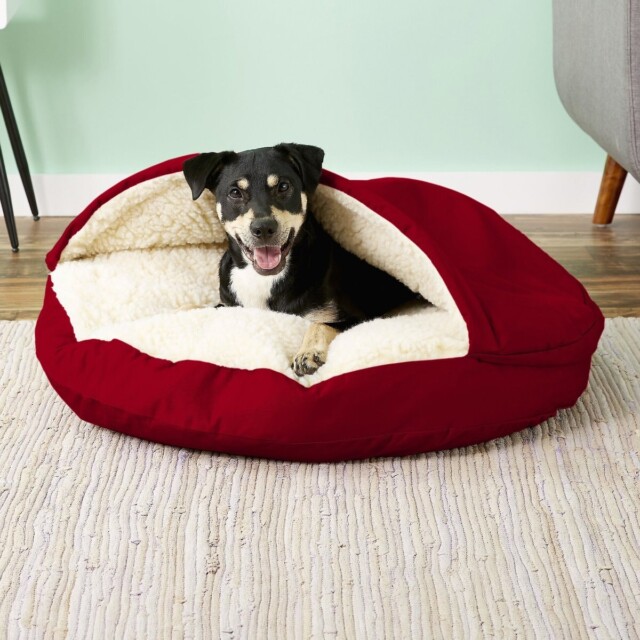 Snoozer Pet Products Cozy Cave Covered Cat & Dog Bed with Removable Cover