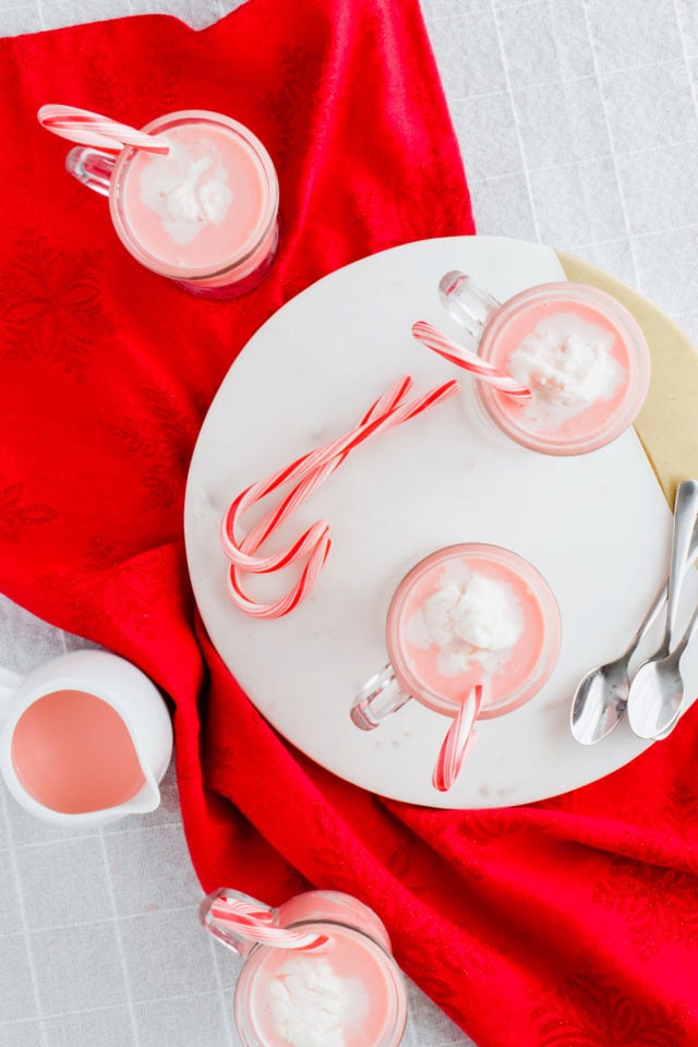 favorite Candy Cane Affogato recipe by top Houston lifesyle blogger Ashley Rose of Sugar and Cloth #recipes #christmas #holiday #entertaining #idea 