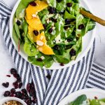 A Cranberry Orange Salad with Creamy Citrus Vinaigrette by top Houston lifestyle blogger Ashley Rose of Sugar & Cloth