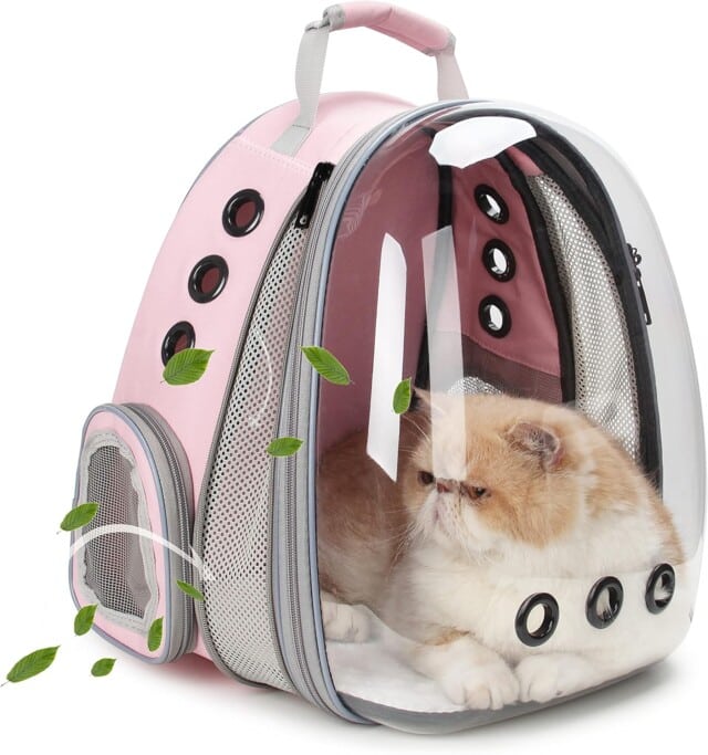 Lollimeow Cat Carrier Backpack for pet gifts