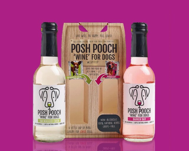 Posh Pooch Dog Wine Duo Pack (Non-Alcoholic) for pet gifts