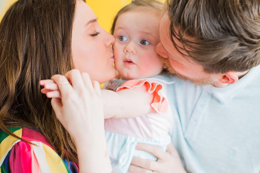 can't believe she's one! - Gwen Turns One + Her First Birthday Party Ideas! by top Houston Lifestyle Blogger Ashley Rose of Sugar & Cloth #party #partyideas #firstbirthday #baby #birthday #howto #diy #budget #colorful