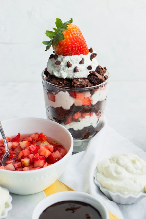 Layered Brownie Parfait Idea — Sugar & Cloth