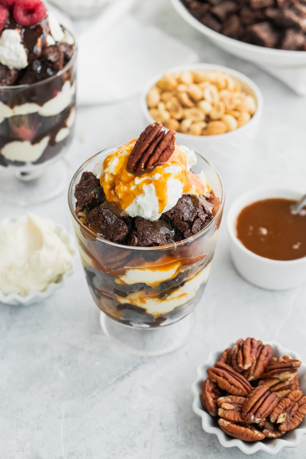 Customizable Layered Brownie Parfait Recipe - Sugar & Cloth