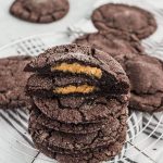 photo of the Chocolate Peanut Butter Cookies Recipe Egg Free by top Houston lifestyle blogger Ashley Rose of Sugar & Cloth