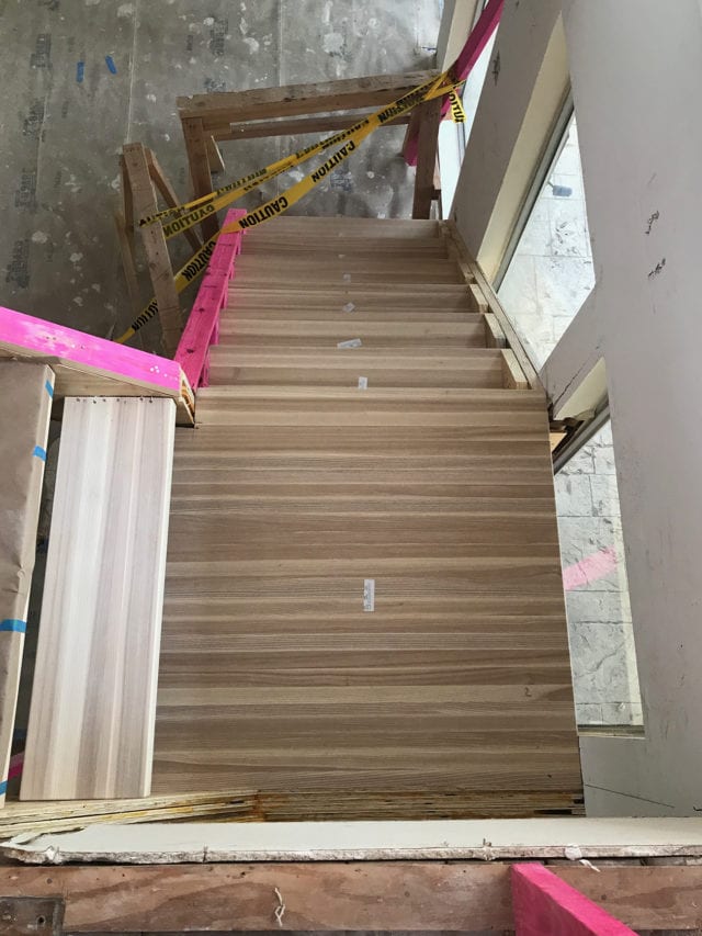 ash wood thick stair treads - - Sugar & Cloth Casa: Updating An Old Staircase by top Houston lifestyle blogger Ashley Rose of Sugar & Cloth